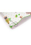 Lenjerie 3 piese, bufnite mari, verzi 120x60 cm