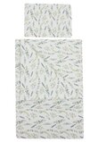 Lenjerie 3 piese, bumbac, Flori de eucalipt, 120x60 cm, multicolor