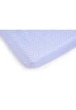 Lenjerie 4 piese, Prichindel, coronite si buline, albastru,120x60 cm