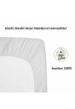 Lenjerie 4 piese, Prichindel, coronite si buline, albastru,120x60 cm