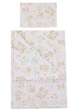 Lenjerie 5 piese, bumbac, caprioara Bambi si prietenii, 120x60 cm, roz