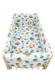 Lenjerie 7 piese, Prichindel, animalute in jungla, 120x60cm, multicolor