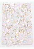 Lenjerie 7 piese, Prichindel, bumbac, Caprioara Bambi si prietenii, 120x60 cm, roz