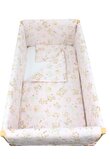 Lenjerie 7 piese, Prichindel, bumbac, Caprioara Bambi si prietenii, 120x60 cm, roz