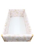 Lenjerie 7 piese, Prichindel, bumbac, Caprioara Bambi si prietenii, 120x60 cm, roz