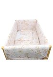 Lenjerie 7 piese, Prichindel, bumbac, Caprioara Bambi si prietenii, 120x60 cm, roz