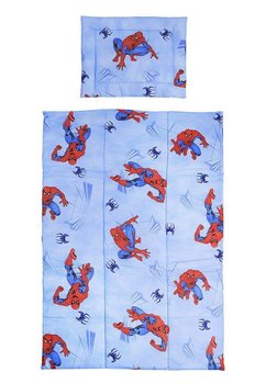 Lenjerie bumbac Spiderman,albastru, 4 piese