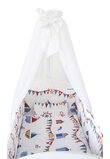 Lenjerie cu baldachin, 6 piese, Vaporase, 120 x 60 cm