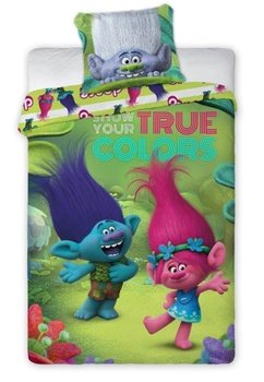 Lenjerie de pat, Trolls, True colors, 160x200cm