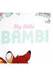 Lenjerie pat, My little Bambi, gri, 100x135 cm