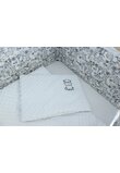 Lenjerie patut, 6 piese, Hipo alba, 120 x 60 cm