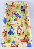 Lenjerie patut 7 piese, Maxi, Winnie si Aiurel, crem, 120 x 60 cm