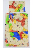 Lenjerie patut 7 piese, Maxi, Winnie si Aiurel, crem, 120 x 60 cm