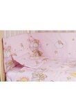 Lenjerie ursuletul somnoros,roz 5 piese 140x70 cm