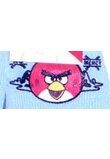Manusi cu degete, Angry Birds, 3-7ani, albastru deschis