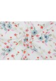 Muselina, Albastrele si lalele, alb, 80 x 67 cm