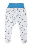 Pantaloni cu botosi, bumbac, Figurine Mickey albastre, albi