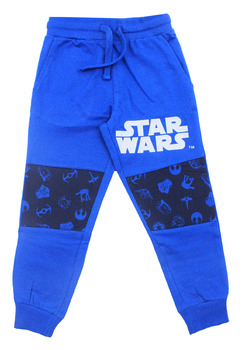 Pantaloni de trening, baieti, 58% bumbac, Star wars, albastru