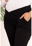 Pantaloni gravide, 95% bumbac, Ada, negru