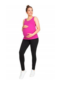 Pantaloni gravide, 95% bumbac, Rubi, negru