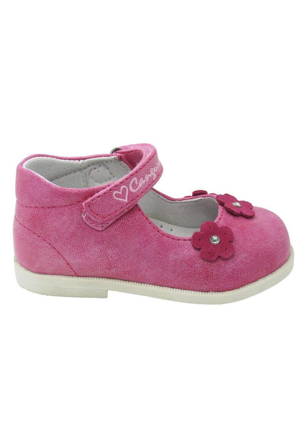 Pantofi fete, roz cu floricele Prichindel