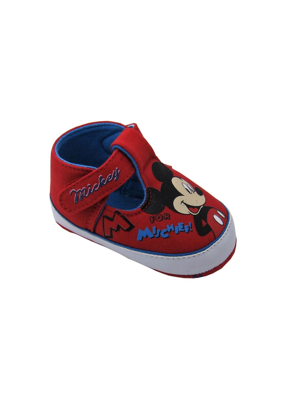 Pantofiori bebe, rosii, Mickey Mouse Prichindel imagine noua