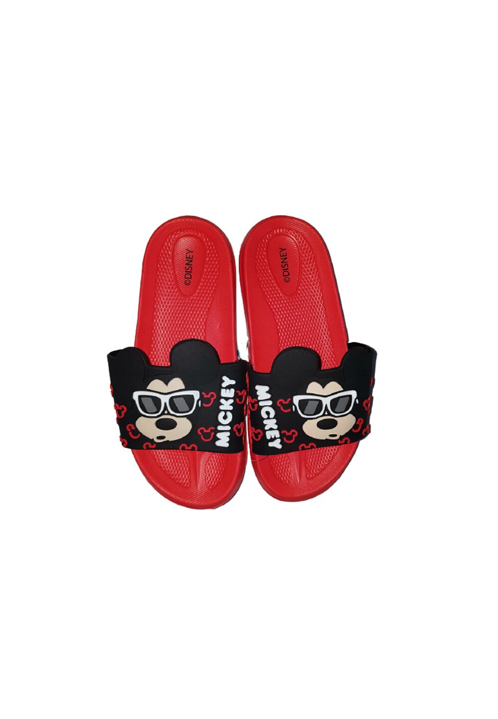 Papuci, Mickey cu ochelari, rosii