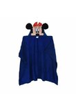 Paturica cu gluga, Minnie Mouse, albastra, 80x120cm