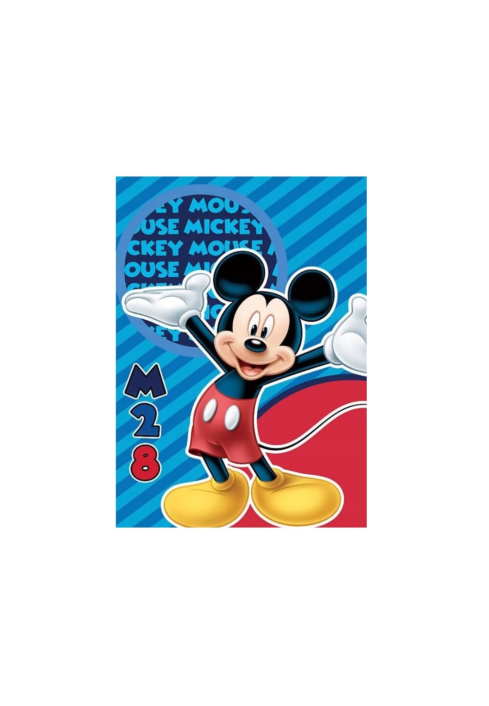 Paturica fleece, Mickey Mouse, M28, albastra, 100 x 140 cm 100