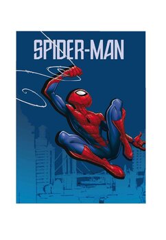 Paturica fleece, Spider Man, bleumarin, 100 x 140 cm