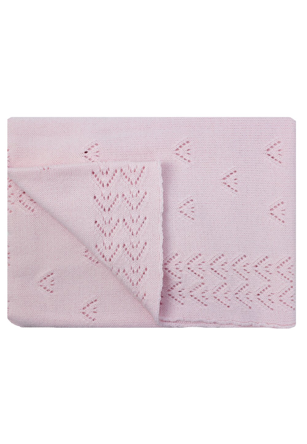 Paturica tricotata, Ana, roz, 90x90cm Prichindel imagine noua
