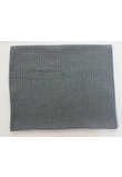 Paturica tricotata, Anna, verso bumbac, gri inchis, 100x80 cm