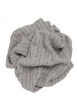 Paturica tricotata din acril, Zola, crem, 90x90 cm