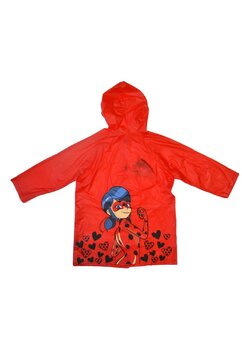 Pelerina de ploaie, PVC, cu imprimeu, Buburuza, rosie
