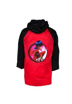 Pelerina de ploaie, PVC, cu imprimeu, Lady Bug, rosie