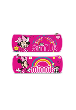 Penar simplu,Minnie smile, roz, 22x8 cm