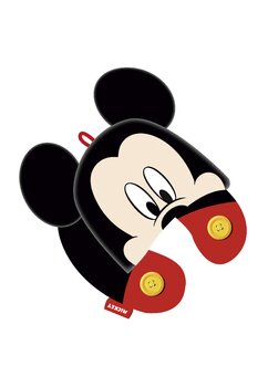 Perna pentru gat din poliester, Mickey Mouse, neagra