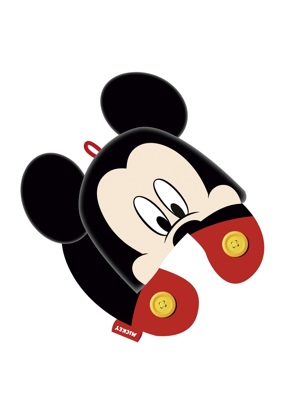 Perna pentru gat din poliester, Mickey Mouse, neagra DISNEY