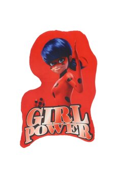 Perna poliester, Girl Power, rosu, 36 x 26 cm
