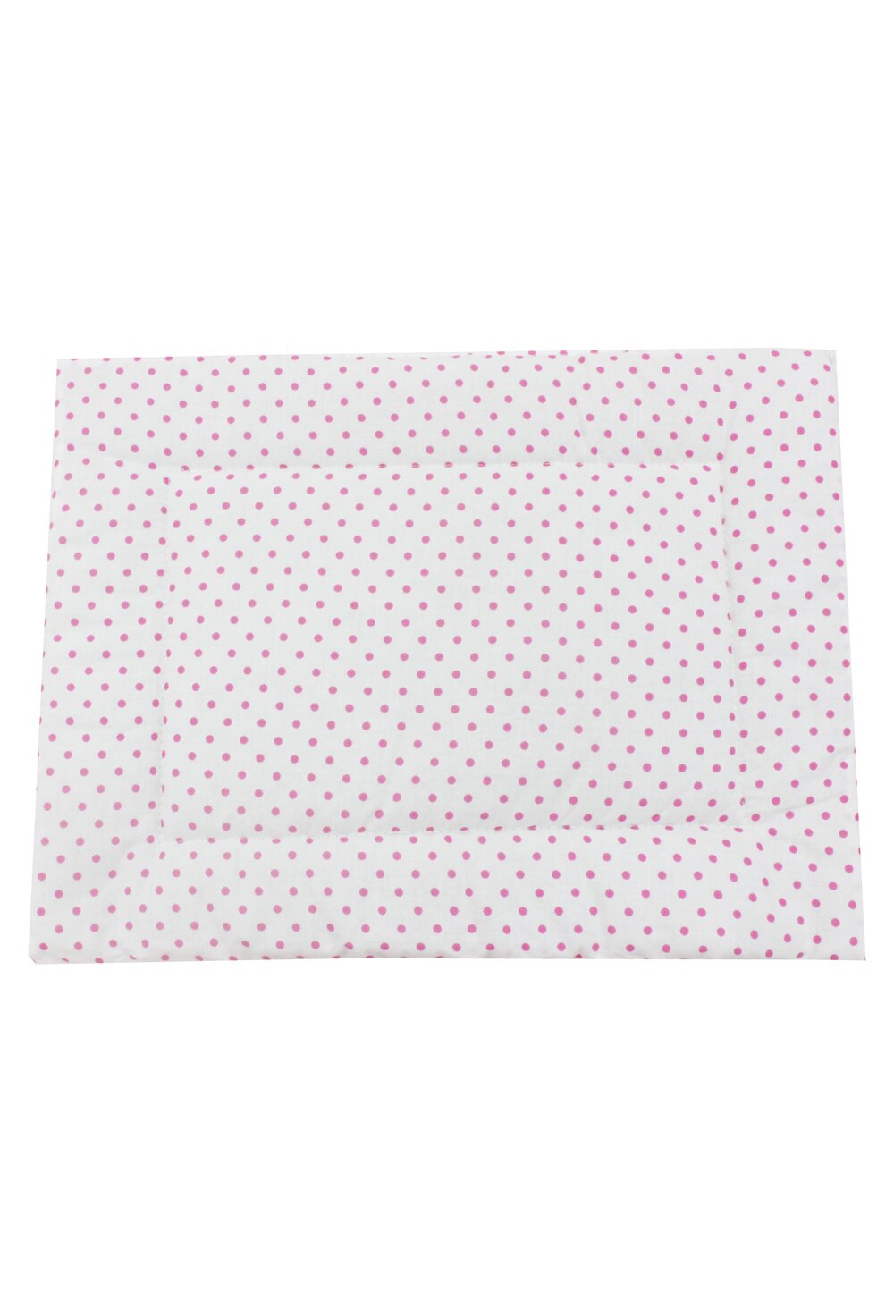Perna slim, bumbac, buline roz, alb, 37 x 28 cm