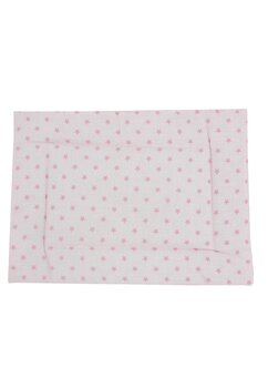 Perna slim, bumbac, roz cu stelute, 37 x 28 cm