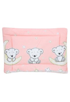 Perna slim, bumbac, Urs sir roz, 37 x 28 cm