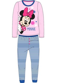 Pijama cu maneca lunga , roz cu buline colorate
