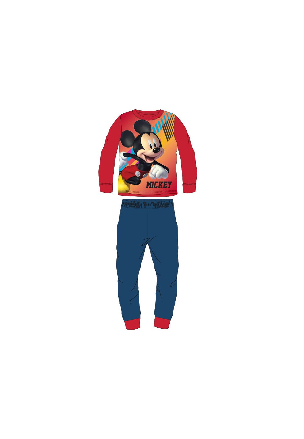 Pijama din poliester, Mickey Mouse 28, rosu 28
