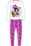 Pijama, LOL Rock, alb cu roz