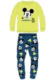 Pijama maneca lunga, plus, poliester, Legendary 28, Mickey, verde cu albastru