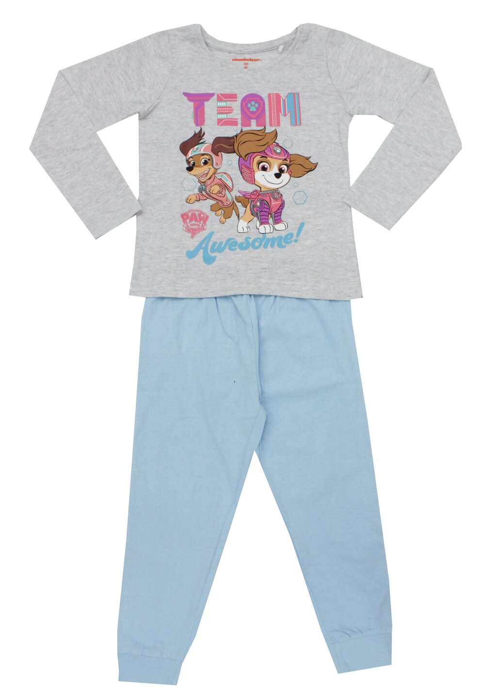 Pijama ML, bumbac, cu imprimeu, Team Paw Patrol, albastra DISNEY