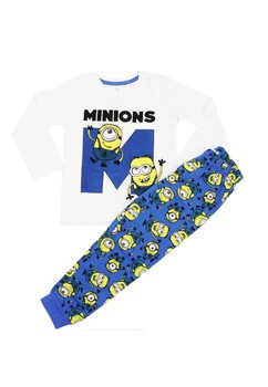 Pijama ML, bumbac, Minons M, alba