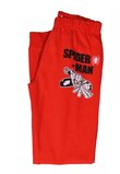 Pijama ML, bumbac, Spider Man, cu dungi multicolore, pantaloni rosii