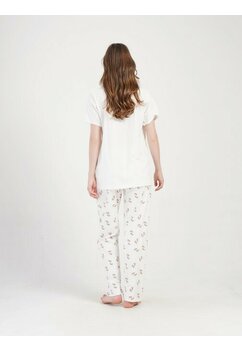 Pijama pentru alaptat, Welcome little one, crem